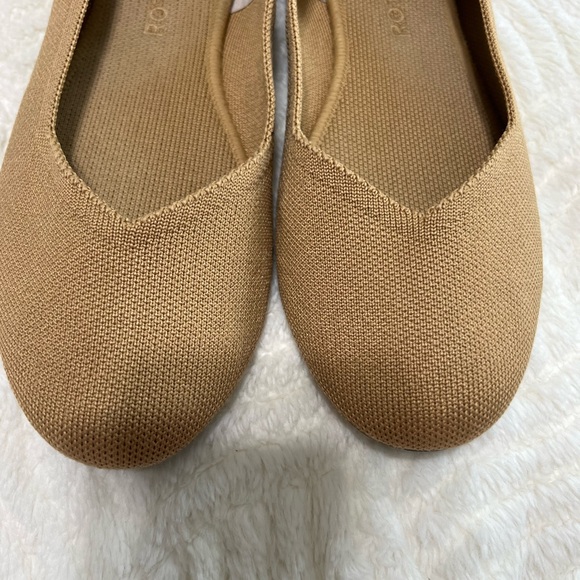 Rothy’s Round Toe Flats Camel Tan Knit Tortoise Sole Women’s Size 11.5 EUC - Picture 10 of 10